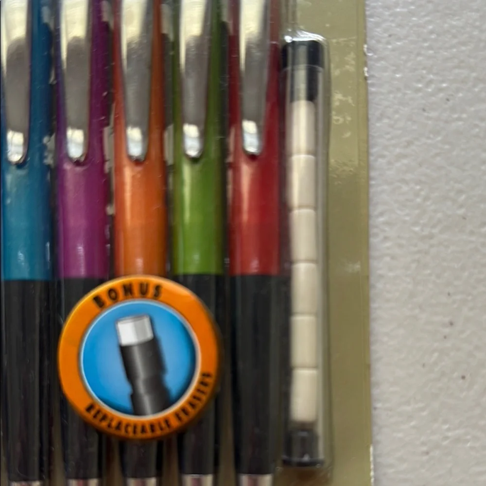 Foray 6-Pack 0.7mm Mechanical Pencil Set in Assorted Colors - Rubber Grip